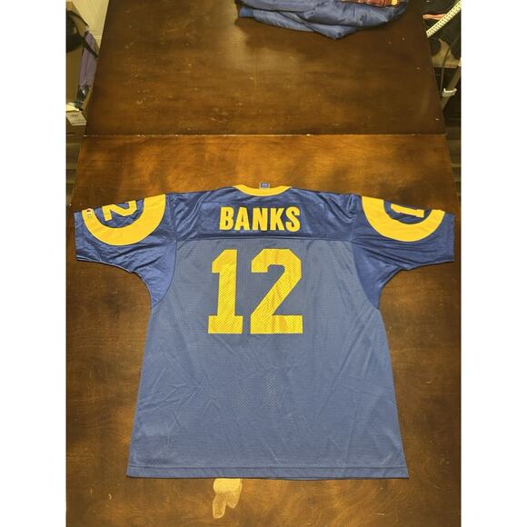 VTG 1997 St. Louis Rams Tony Banks #12 Alternative Champion NFL Jersey Size 52 - Picture 11 of 11